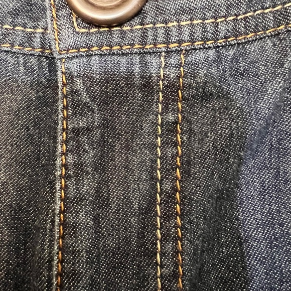 Dockers Wide Leg Medium Wash Mid Rise Denim Blue Jeans Women's Size 8S - Picture 8 of 11